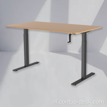 Nieuw ontwerp Elektrische hoogte verstelbaar Sit Stand Stand Stand Home Office Bureau Bureau Frame Hand Lift Desk